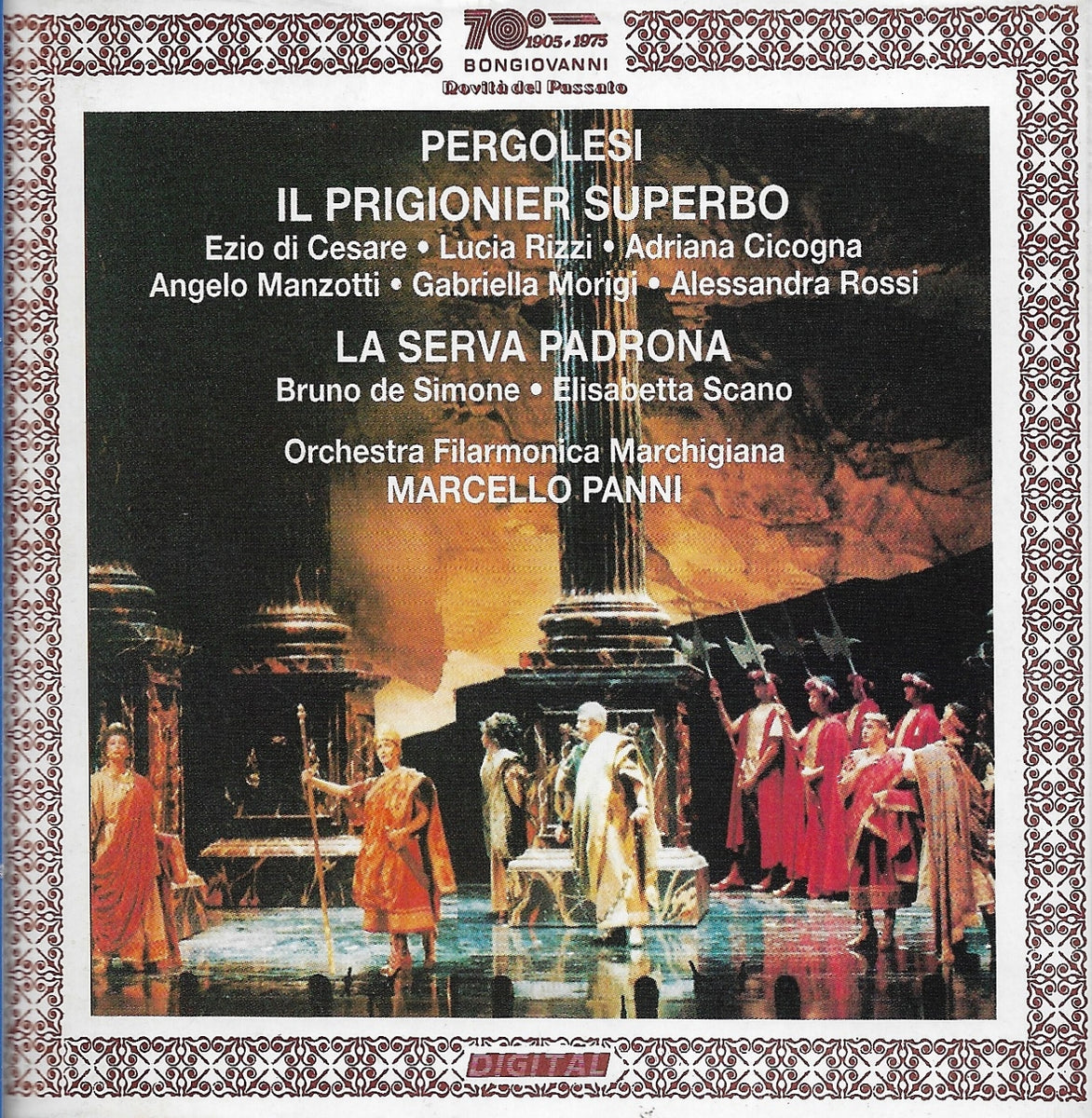 PERGOLESI Il Prigionier Superbo / La Serva Padrona, libretto [it/eng