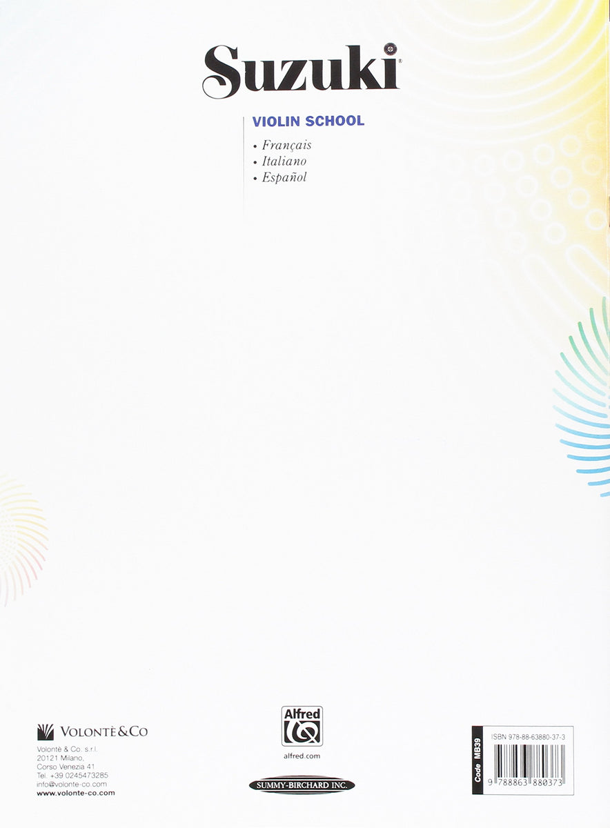 SUZUKI - Violin School • Vol. 3 (Violin Part) – Bongiovanni Musica