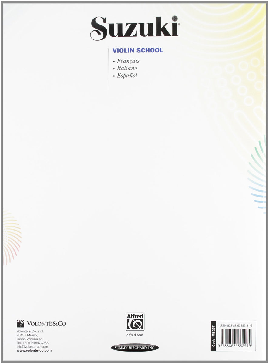 SUZUKI - Violin School • Vol. 3 (Violin Part) +CD – Bongiovanni Musica