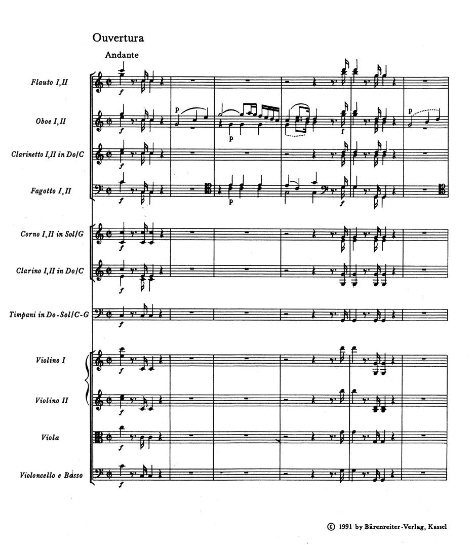 MOZART - Cosi fan tutte K.588, partitura [it] – Bongiovanni Musica
