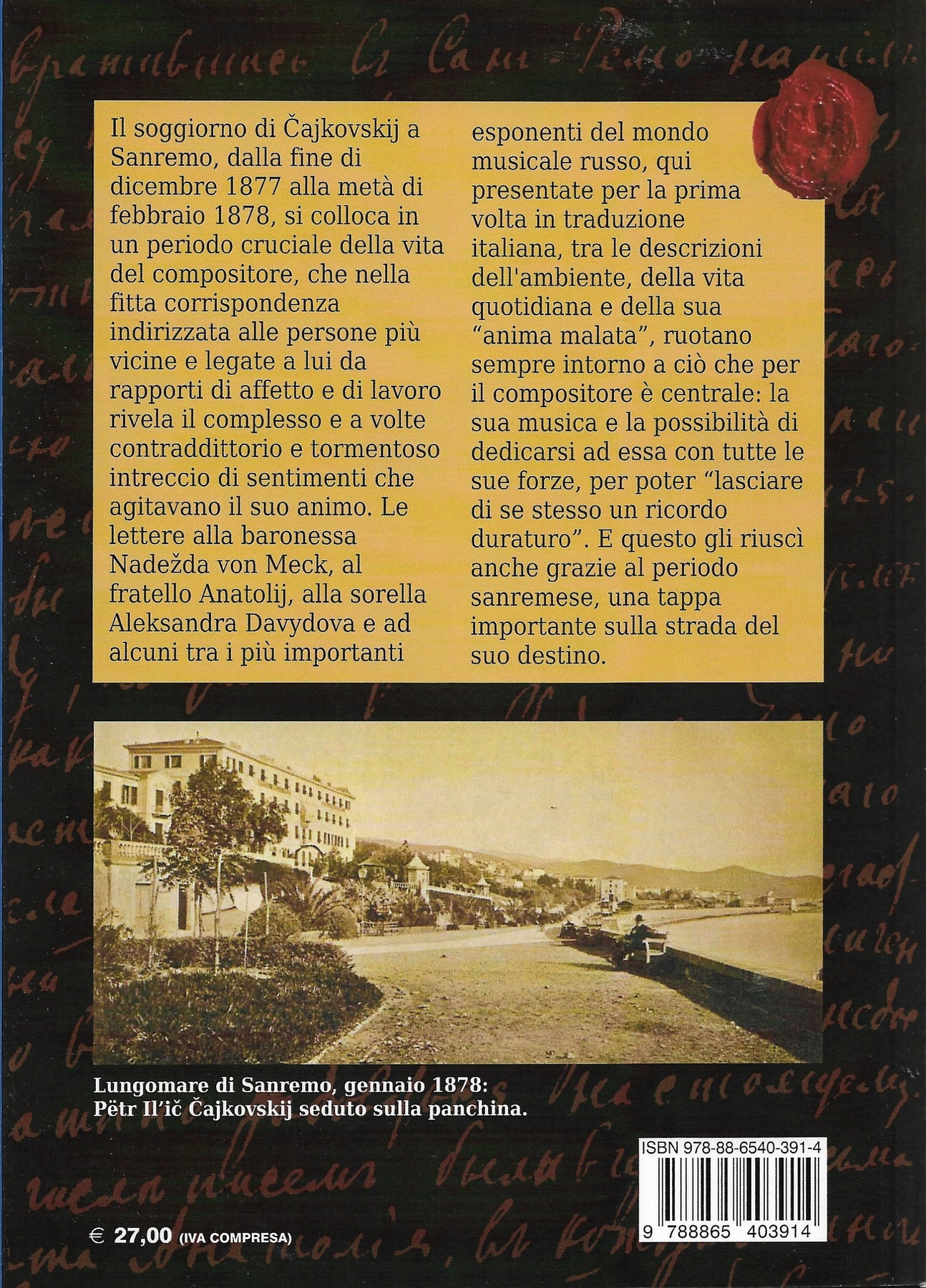 TCHAIKOVSKY (MORETTI CUR.) - Lettere Da Sanremo (1877-1878 ...